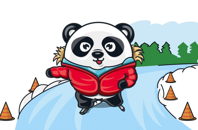 成都海昌极地海洋世界乐奇冰雪乐园卡通吉祥物设计|冰雪主题乐园LOGO手绘设计效果图及3D渲染